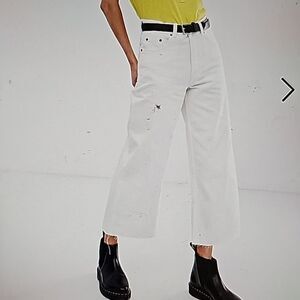 Cheap Monday Ally Cropped Wide Leg Jeans 26